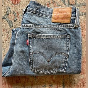 Levi’s White Oak High Rise Button Fly Denim